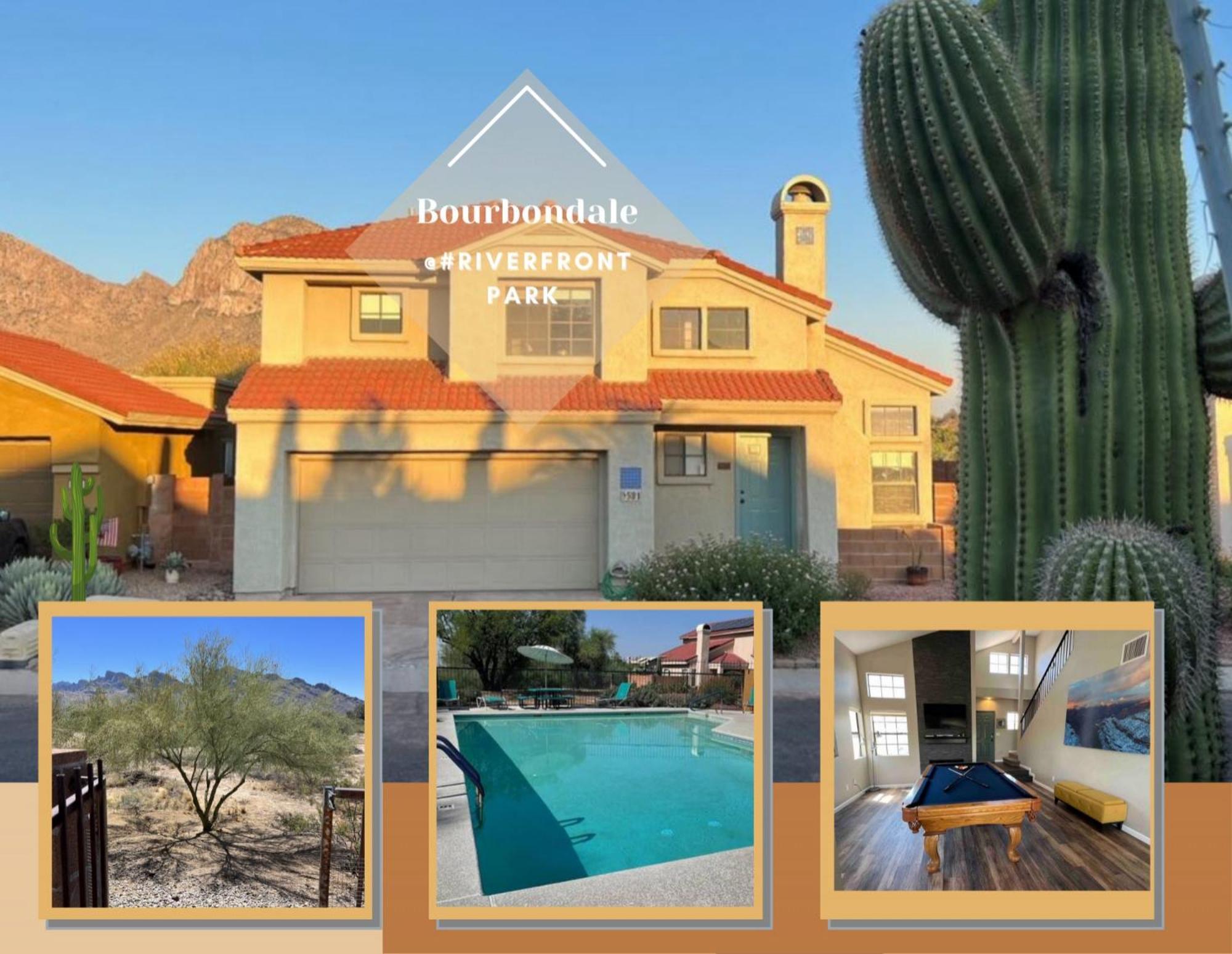 Private Home - Billiards, Mountain Views, Private Desert Access, Hoa Pool & Spa, Bbq, At Lambert Park - Bourbondale Tucson Eksteriør billede